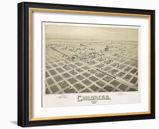 Childress, TX - 1890-Dan Sproul-Framed Art Print