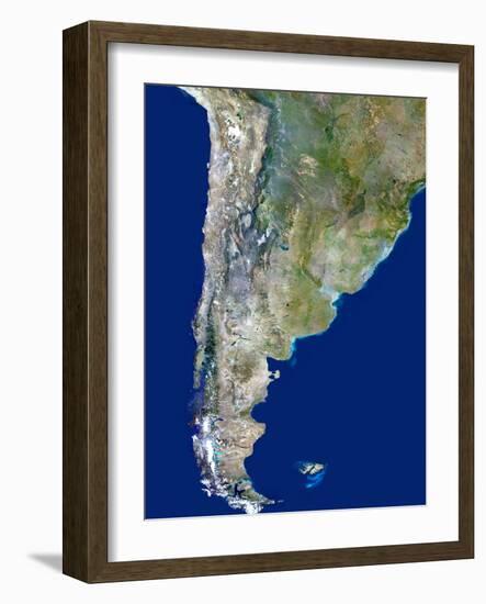 Chile And Argentina, Satellite Image-PLANETOBSERVER-Framed Photographic Print