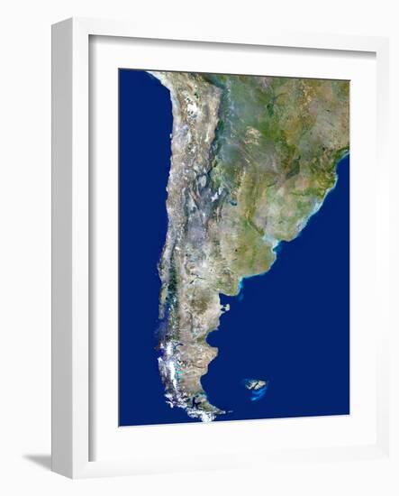 Chile And Argentina, Satellite Image-PLANETOBSERVER-Framed Photographic Print