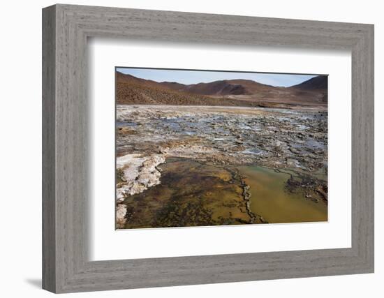 Chile, Andes Mountains, Atacama Desert, El Tatio Geysers. Fumaroles-Mallorie Ostrowitz-Framed Photographic Print