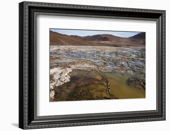 Chile, Andes Mountains, Atacama Desert, El Tatio Geysers. Fumaroles-Mallorie Ostrowitz-Framed Photographic Print