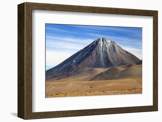 Chile, Atacama Desert, Altiplano, Antofagasta Region, El Loa Province. the Strato-Volcano Licanabur-Nigel Pavitt-Framed Photographic Print