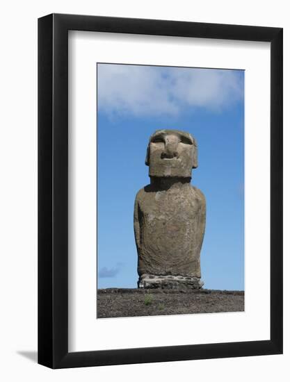 Chile, Easter Island, Hanga Nui. Rapa Nui, Ahu Tongariki. Moi Statue-Cindy Miller Hopkins-Framed Photographic Print