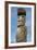 Chile, Easter Island, Hanga Nui. Rapa Nui NP, Statue with a Pukao-Cindy Miller Hopkins-Framed Photographic Print