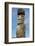 Chile, Easter Island, Hanga Nui. Rapa Nui NP, Statue with a Pukao-Cindy Miller Hopkins-Framed Photographic Print