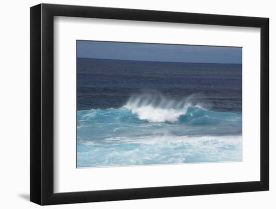 Chile, Easter Island. Pacific Ocean Views of Crashing Waves-Cindy Miller Hopkins-Framed Photographic Print