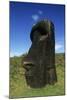 Chile, Easter Island, Rapa-Nui National Park, Rano Raraku, Anthropomorphic 'Moai' Monoliths-null-Mounted Giclee Print