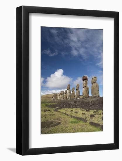 Chile, Easter Island, Rapa Nui NP, Ahu Tongariki. Moi Statues-Cindy Miller Hopkins-Framed Photographic Print