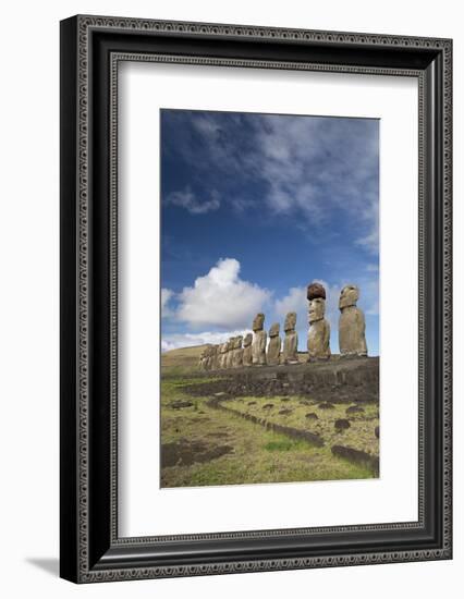 Chile, Easter Island, Rapa Nui NP, Ahu Tongariki. Moi Statues-Cindy Miller Hopkins-Framed Photographic Print