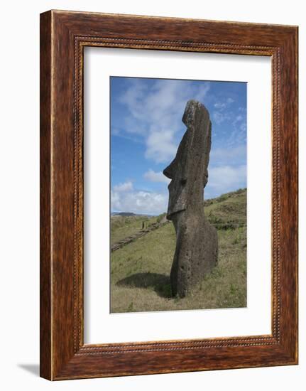 Chile, Easter Island. Rapa Nui NP, Historic Site of Rano Raraku-Cindy Miller Hopkins-Framed Photographic Print