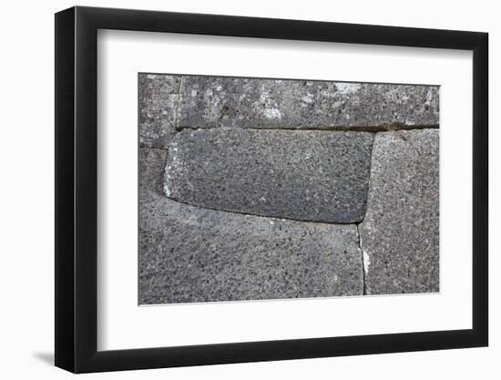 Chile, Easter Island, Vinapu. Ceremonial Platform with Slabs of Basalt-Cindy Miller Hopkins-Framed Photographic Print