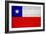 Chile Flag Design with Wood Patterning - Flags of the World Series-Philippe Hugonnard-Framed Art Print