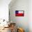 Chile Flag Design with Wood Patterning - Flags of the World Series-Philippe Hugonnard-Framed Stretched Canvas displayed on a wall