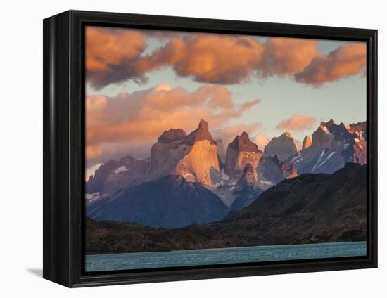 Chile, Magallanes Region, Torres Del Paine National Park, Lago Pehoe, Dawn Landscape-Walter Bibikow-Framed Premier Image Canvas