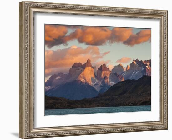 Chile, Magallanes Region, Torres Del Paine National Park, Lago Pehoe, Dawn Landscape-Walter Bibikow-Framed Photographic Print