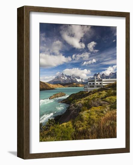 Chile, Magallanes Region, Torres Del Paine National Park, Lago Pehoe, Explora Hotel-Walter Bibikow-Framed Photographic Print