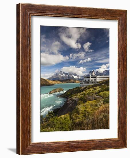 Chile, Magallanes Region, Torres Del Paine National Park, Lago Pehoe, Explora Hotel-Walter Bibikow-Framed Photographic Print