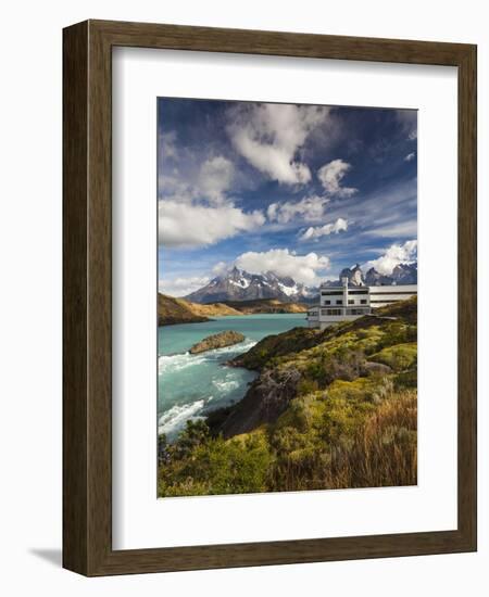 Chile, Magallanes Region, Torres Del Paine National Park, Lago Pehoe, Explora Hotel-Walter Bibikow-Framed Photographic Print