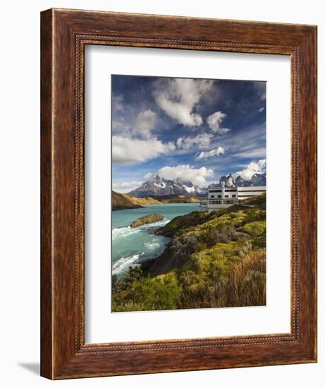 Chile, Magallanes Region, Torres Del Paine National Park, Lago Pehoe, Explora Hotel-Walter Bibikow-Framed Photographic Print