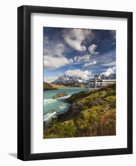 Chile, Magallanes Region, Torres Del Paine National Park, Lago Pehoe, Explora Hotel-Walter Bibikow-Framed Photographic Print