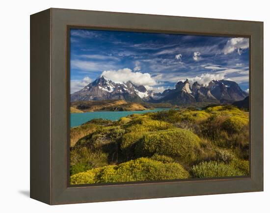 Chile, Magallanes Region, Torres Del Paine National Park, Lago Pehoe, Morning Landscape-Walter Bibikow-Framed Premier Image Canvas