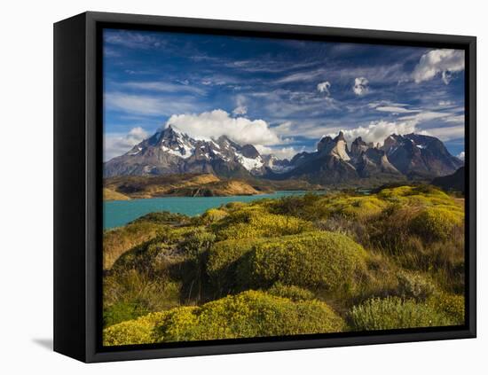 Chile, Magallanes Region, Torres Del Paine National Park, Lago Pehoe, Morning Landscape-Walter Bibikow-Framed Premier Image Canvas