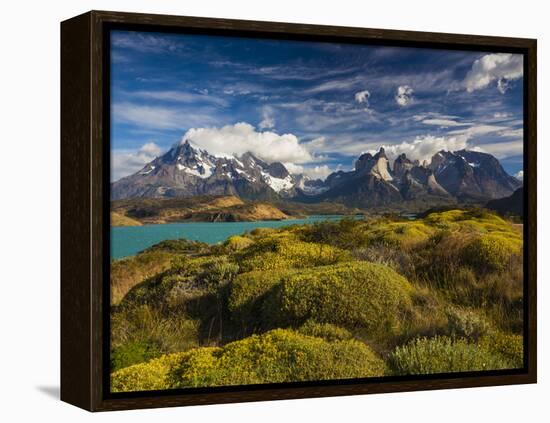 Chile, Magallanes Region, Torres Del Paine National Park, Lago Pehoe, Morning Landscape-Walter Bibikow-Framed Premier Image Canvas