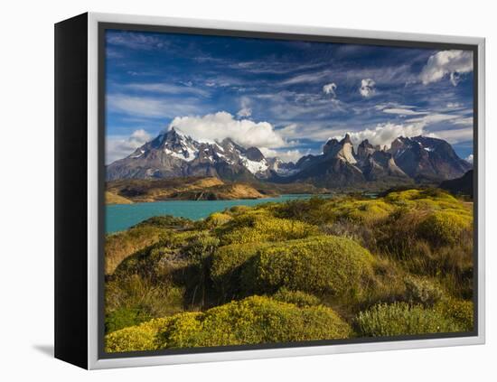 Chile, Magallanes Region, Torres Del Paine National Park, Lago Pehoe, Morning Landscape-Walter Bibikow-Framed Premier Image Canvas