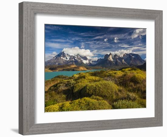 Chile, Magallanes Region, Torres Del Paine National Park, Lago Pehoe, Morning Landscape-Walter Bibikow-Framed Photographic Print