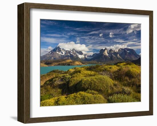 Chile, Magallanes Region, Torres Del Paine National Park, Lago Pehoe, Morning Landscape-Walter Bibikow-Framed Photographic Print