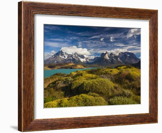 Chile, Magallanes Region, Torres Del Paine National Park, Lago Pehoe, Morning Landscape-Walter Bibikow-Framed Photographic Print