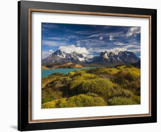 Chile, Magallanes Region, Torres Del Paine National Park, Lago Pehoe, Morning Landscape-Walter Bibikow-Framed Photographic Print