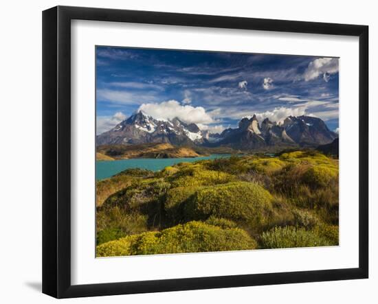 Chile, Magallanes Region, Torres Del Paine National Park, Lago Pehoe, Morning Landscape-Walter Bibikow-Framed Photographic Print