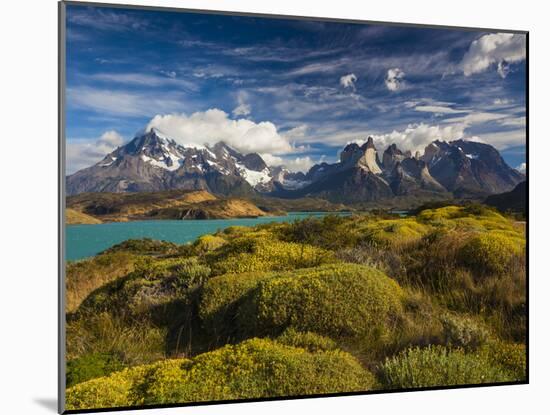 Chile, Magallanes Region, Torres Del Paine National Park, Lago Pehoe, Morning Landscape-Walter Bibikow-Mounted Photographic Print