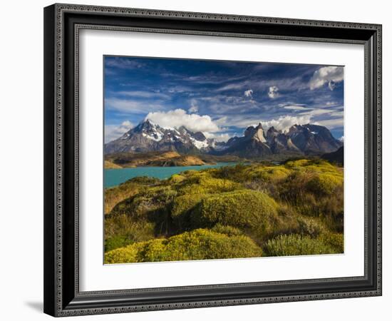 Chile, Magallanes Region, Torres Del Paine National Park, Lago Pehoe, Morning Landscape-Walter Bibikow-Framed Photographic Print