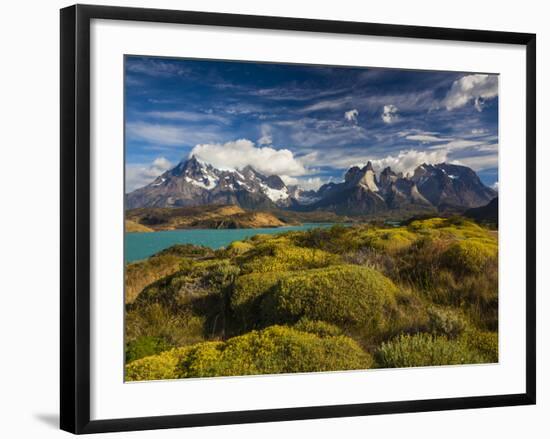 Chile, Magallanes Region, Torres Del Paine National Park, Lago Pehoe, Morning Landscape-Walter Bibikow-Framed Photographic Print