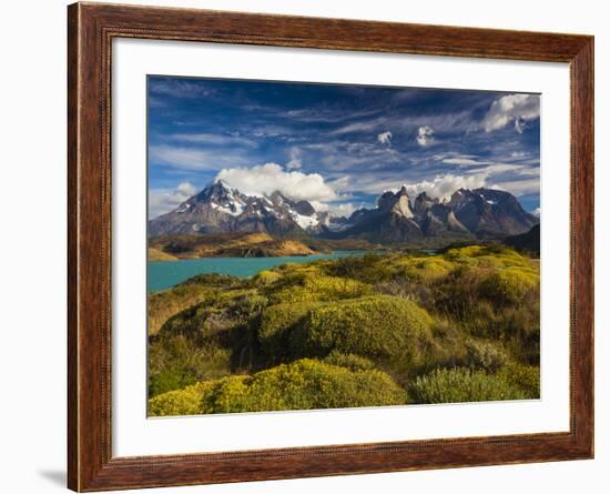 Chile, Magallanes Region, Torres Del Paine National Park, Lago Pehoe, Morning Landscape-Walter Bibikow-Framed Photographic Print