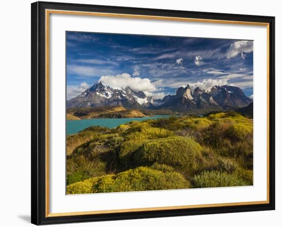 Chile, Magallanes Region, Torres Del Paine National Park, Lago Pehoe, Morning Landscape-Walter Bibikow-Framed Photographic Print