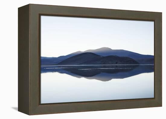 Chile, National Park Nevado Tres Cruzes, Laguna Santa Rose, Water Mirroring, Mountains-Jutta Ulmer-Framed Premier Image Canvas