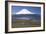 Chile, Norte Grande, Tarapacá, View of Chungara Lake and Parinacota Volcano in Andes Mountains-null-Framed Giclee Print