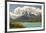 Chile, Patagonia. Lake Pehoe and The Horns mountains.-Jaynes Gallery-Framed Premium Photographic Print