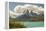 Chile, Patagonia. Lake Pehoe and The Horns mountains.-Jaynes Gallery-Framed Premier Image Canvas
