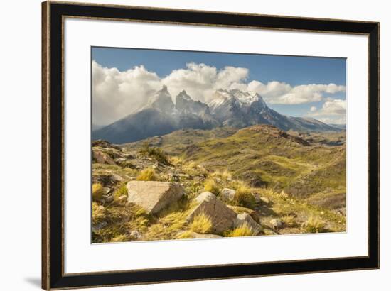 Chile, Patagonia. The Horns mountains.-Jaynes Gallery-Framed Premium Photographic Print