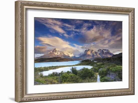 Chile, Patagonia, Torres Del Paine National Park (Unesco Site), Lake Peohe-Michele Falzone-Framed Photographic Print