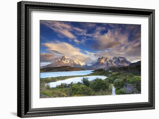 Chile, Patagonia, Torres Del Paine National Park (Unesco Site), Lake Peohe-Michele Falzone-Framed Photographic Print