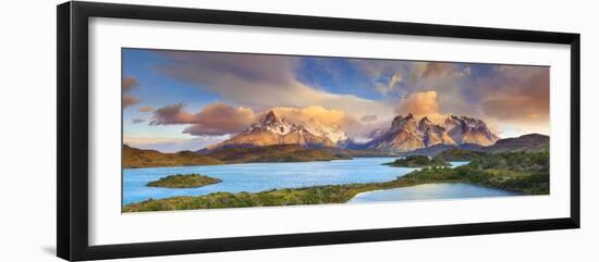 Chile, Patagonia, Torres Del Paine National Park (Unesco Site), Lake Peohe-Michele Falzone-Framed Photographic Print