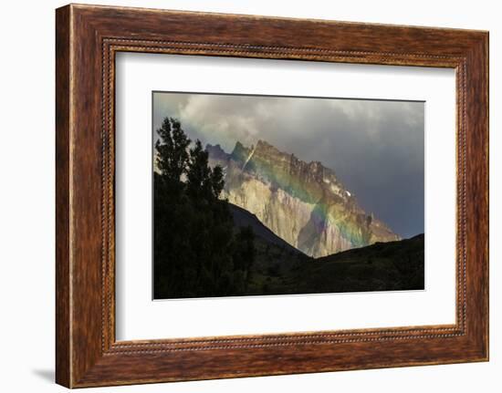 Chile, Patagonia, Torres del Paine NP. Green Rainbow and Mountain-Cathy & Gordon Illg-Framed Photographic Print