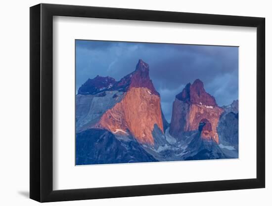 Chile, Patagonia, Torres del Paine NP. the Horns Mountains at Sunrise-Cathy & Gordon Illg-Framed Photographic Print