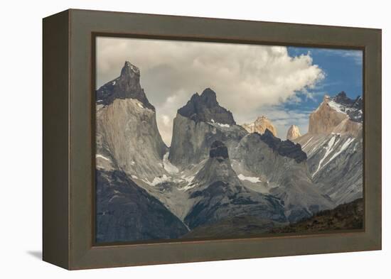 Chile, Patagonia, Torres del Paine NP. the Horns Mountains-Cathy & Gordon Illg-Framed Premier Image Canvas