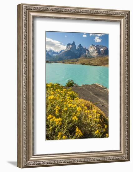 Chile, Patagonia, Torres del Paine NP. the Horns Mts and Lago Pehoe-Cathy & Gordon Illg-Framed Photographic Print